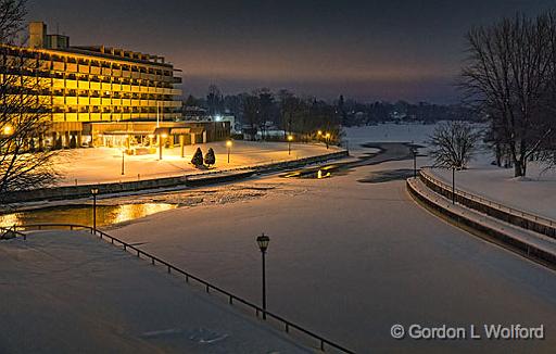Rideau Canal At Night_20909-14.jpg - Photographed along the Rideau Canal Waterway at Smiths Falls, Ontario, Canada.